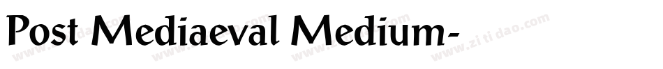 Post Mediaeval Medium字体转换